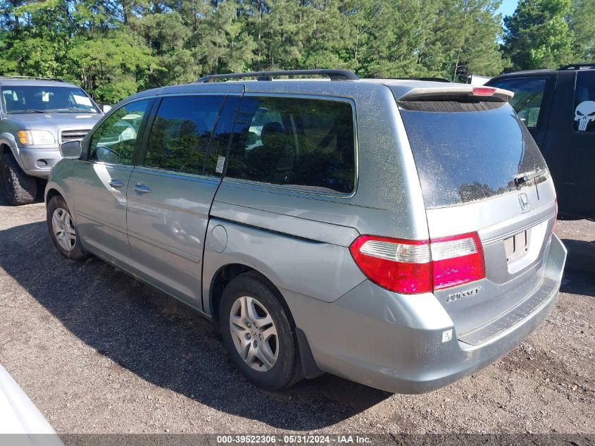 2007 Honda Odyssey Ex-L VIN: 5FNRL38797B132378 Lot: 39522306