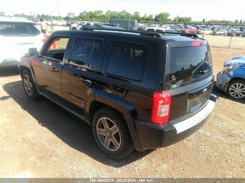 2008 Jeep Patriot Sport VIN: 1J8FT28W98D767655 Lot: 39522316