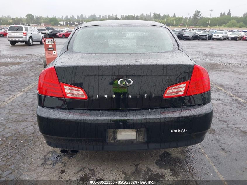 2003 Infiniti G35 Luxury Leather VIN: JNKCV51E63M322790 Lot: 39522333