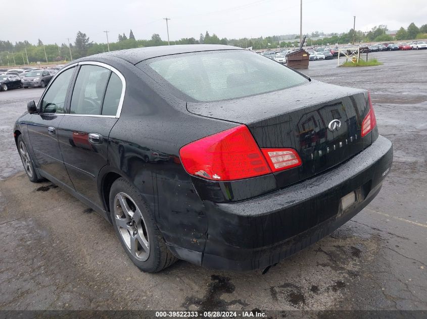 2003 Infiniti G35 Luxury Leather VIN: JNKCV51E63M322790 Lot: 39522333