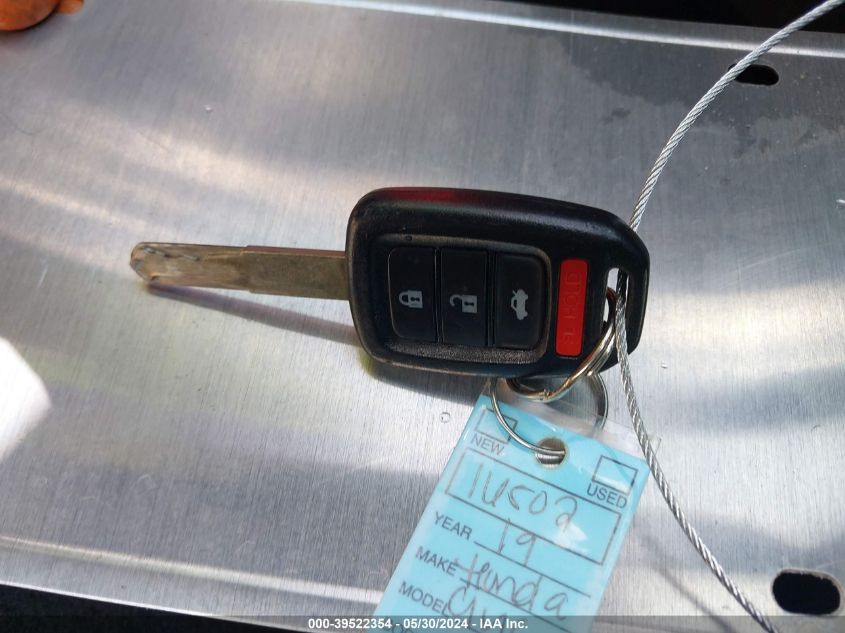 2019 Honda Civic Lx VIN: 2HGFC2F62KH537123 Lot: 39522354