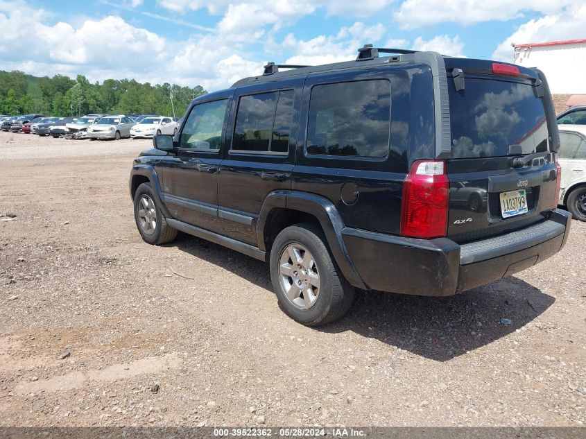 2007 Jeep Commander Sport VIN: 1J8HG48K07C630369 Lot: 39522362