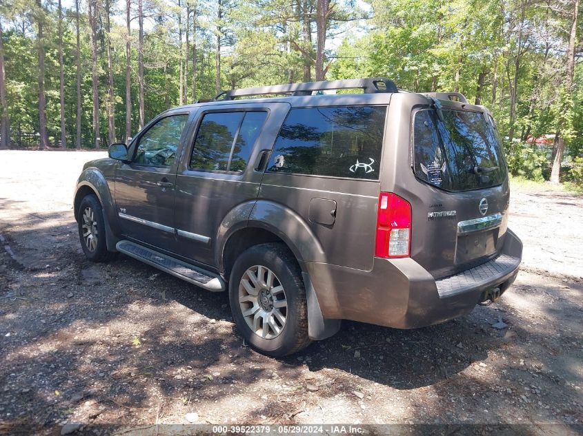 2008 Nissan Pathfinder Le V8 VIN: 5N1BR18A18C630357 Lot: 39522379