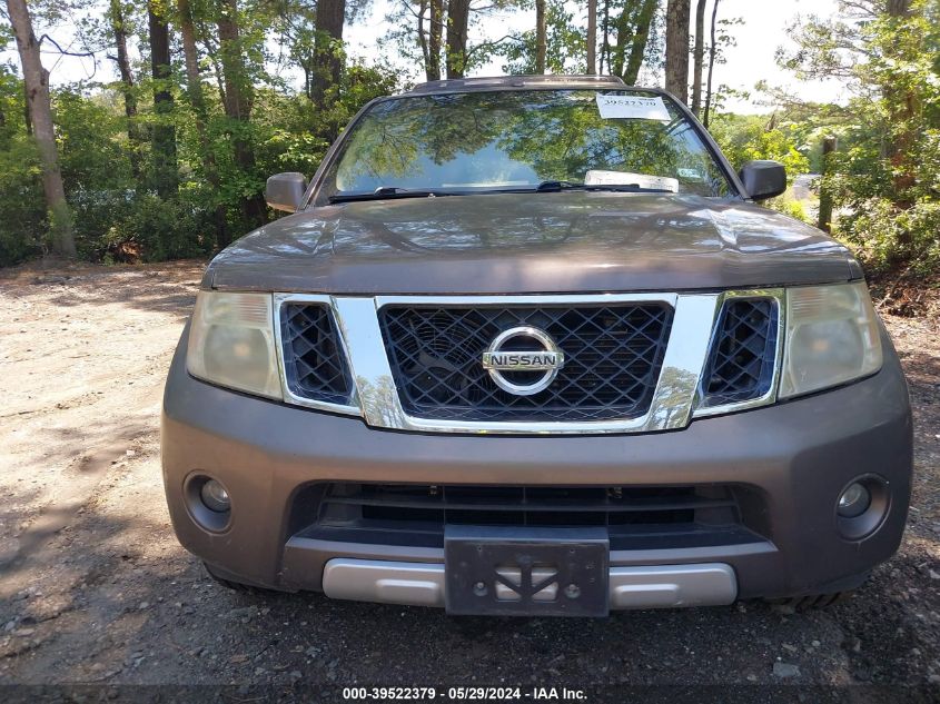 2008 Nissan Pathfinder Le V8 VIN: 5N1BR18A18C630357 Lot: 39522379