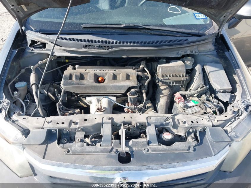 2012 Honda Civic Lx VIN: 19XFB2F50CE085047 Lot: 39522393