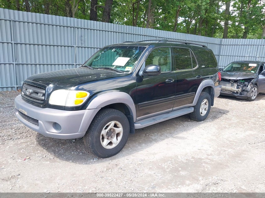 2002 Toyota Sequoia Sr5 VIN: 5TDBT44A82S070856 Lot: 39522427