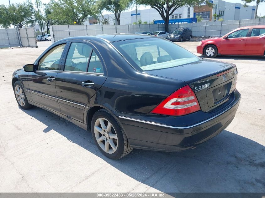 WDBRF92H57F888361 | 2007 MERCEDES-BENZ C 280