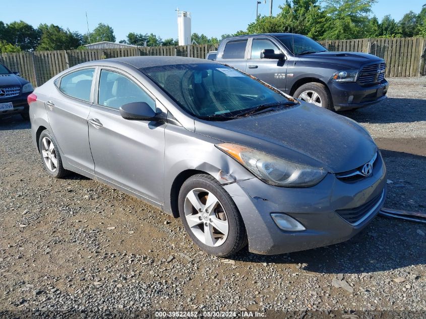 2013 Hyundai Elantra Gls VIN: 5NPDH4AE3DH194351 Lot: 39522452