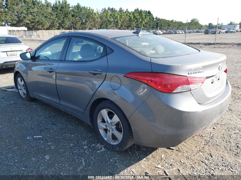 2013 Hyundai Elantra Gls VIN: 5NPDH4AE3DH194351 Lot: 39522452