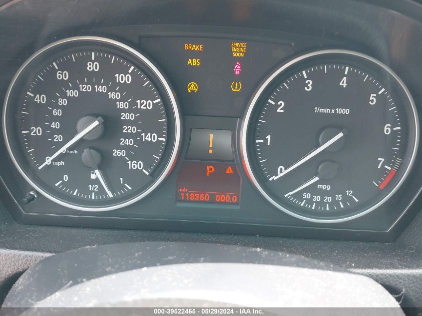 2011 BMW 328I xDrive VIN: WBAPK7C55BA974866 Lot: 39522465