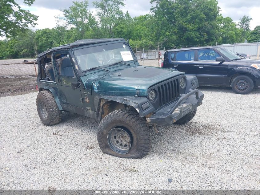 2000 Jeep Wrangler Sahara VIN: 1J4FA59S9YP734044 Lot: 39522480