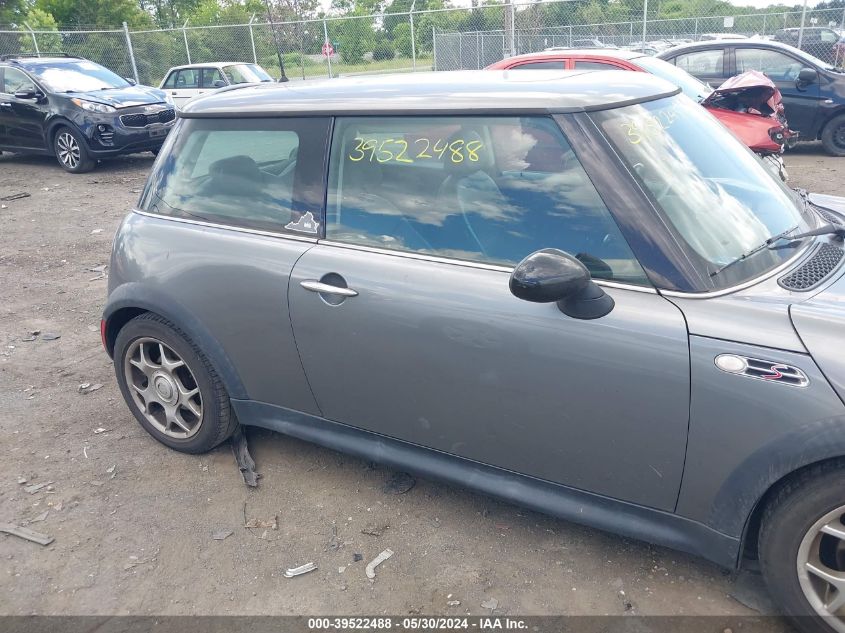 2003 Mini Cooper S VIN: WMWRE33453TD58335 Lot: 39522488