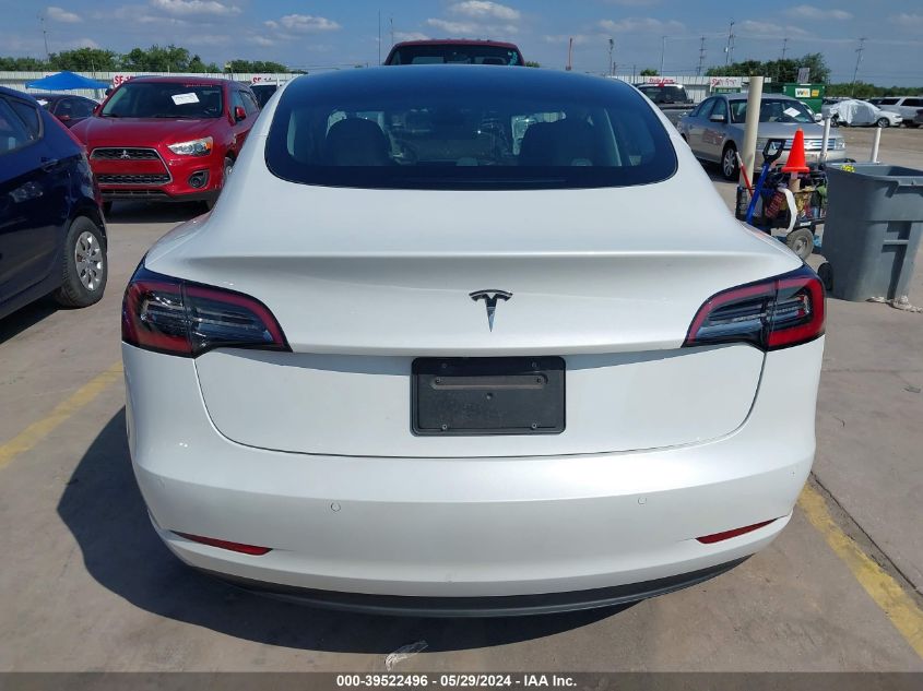 2021 Tesla Model 3 Standard Range Plus Rear-Wheel Drive VIN: 5YJ3E1EA8MF077003 Lot: 39522496