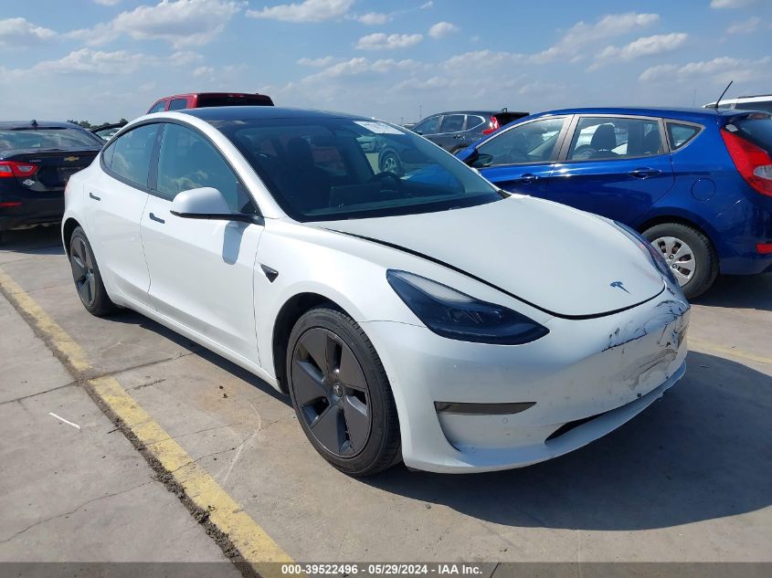 2021 TESLA MODEL 3 STANDARD RANGE PLUS REAR-WHEEL DRIVE - 5YJ3E1EA8MF077003