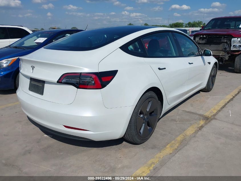 2021 Tesla Model 3 Standard Range Plus Rear-Wheel Drive VIN: 5YJ3E1EA8MF077003 Lot: 39522496