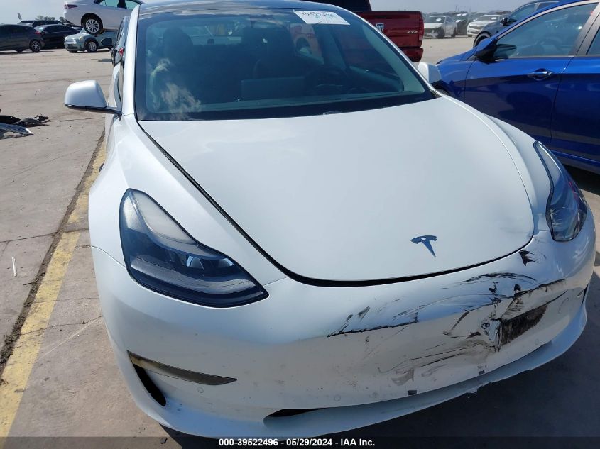 2021 Tesla Model 3 Standard Range Plus Rear-Wheel Drive VIN: 5YJ3E1EA8MF077003 Lot: 39522496