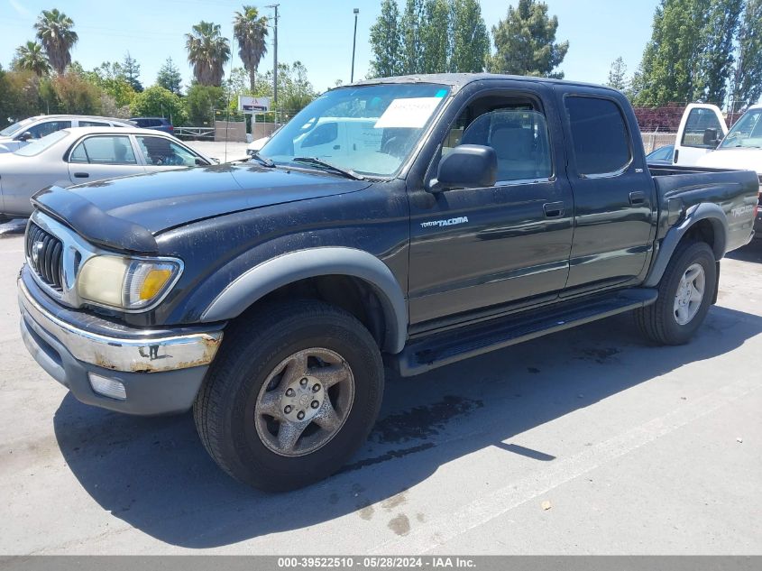 2001 Toyota Tacoma Double Cab Prerunner VIN: 5TEGN92N41Z828793 Lot: 39522510