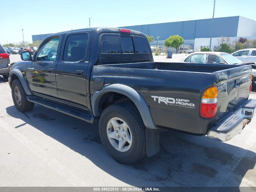 2001 Toyota Tacoma Double Cab Prerunner VIN: 5TEGN92N41Z828793 Lot: 39522510