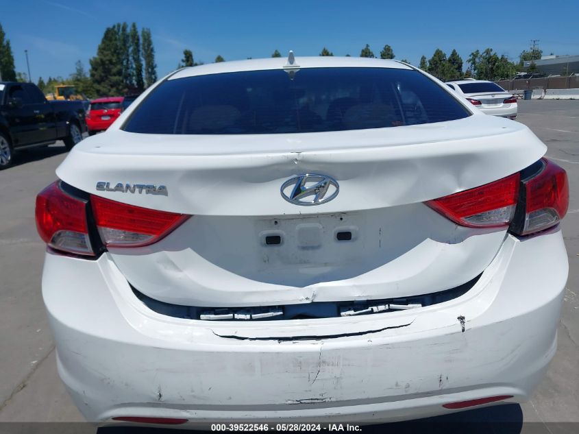 2013 Hyundai Elantra Gls VIN: 5NPDH4AE7DH186897 Lot: 39522546