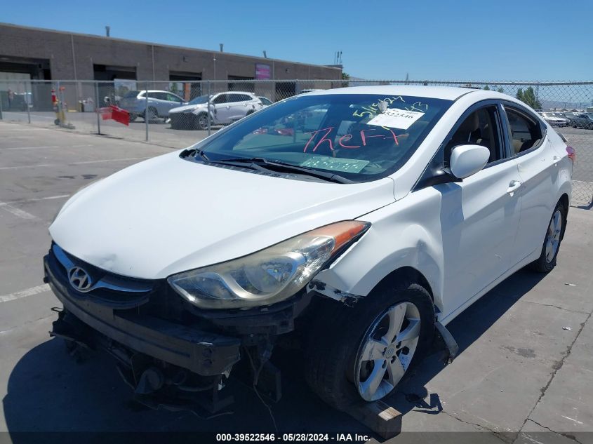 2013 Hyundai Elantra Gls VIN: 5NPDH4AE7DH186897 Lot: 39522546