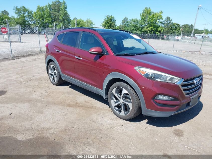 2016 Hyundai Tucson Limited VIN: KM8J33A2XGU076823 Lot: 39522573