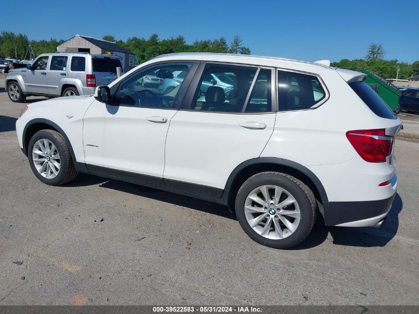 2013 BMW X3 xDrive28I VIN: 5UXWX9C59D0A27299 Lot: 39522583