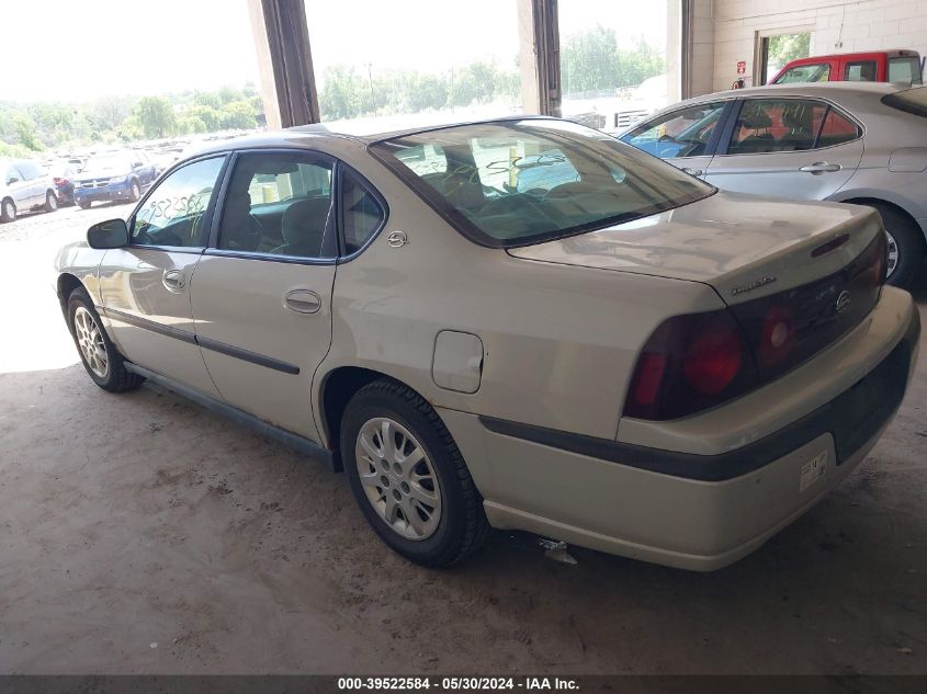 2004 Chevrolet Impala VIN: 2G1WF52EX49139040 Lot: 39522584