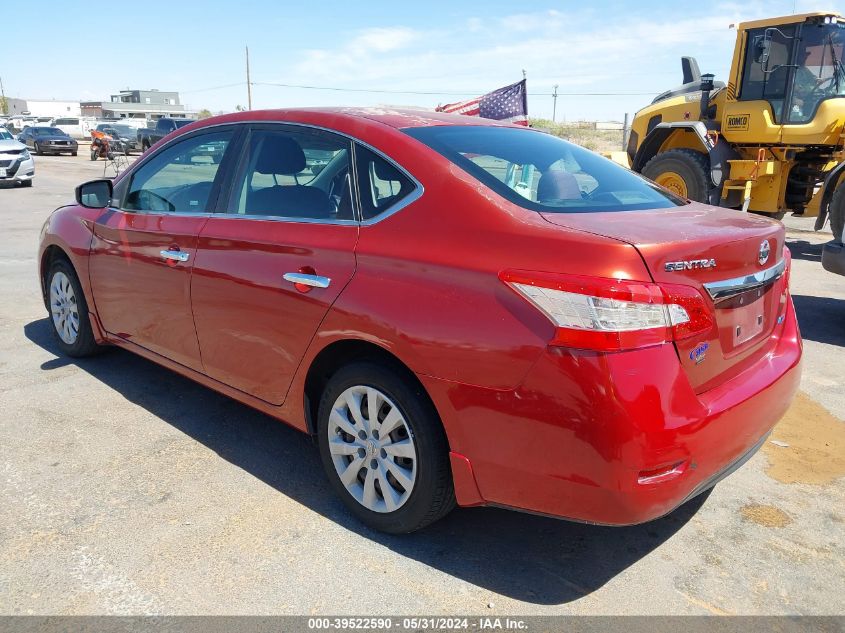 2014 Nissan Sentra S VIN: 3N1AB7AP1EY335951 Lot: 39522590