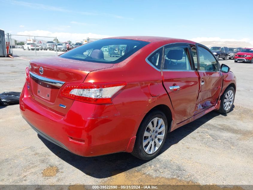 2014 Nissan Sentra S VIN: 3N1AB7AP1EY335951 Lot: 39522590