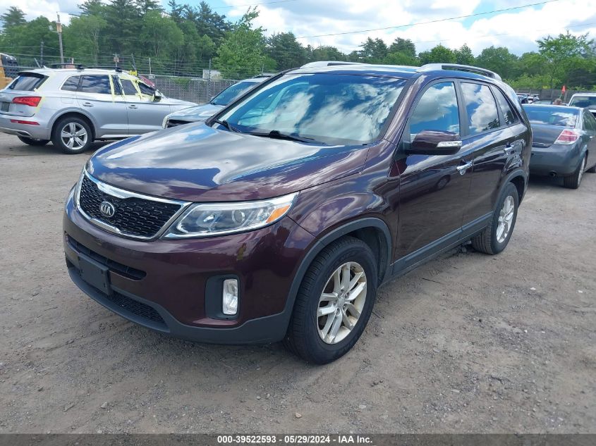 2015 Kia Sorento Lx VIN: 5XYKT3A63FG556911 Lot: 39522593