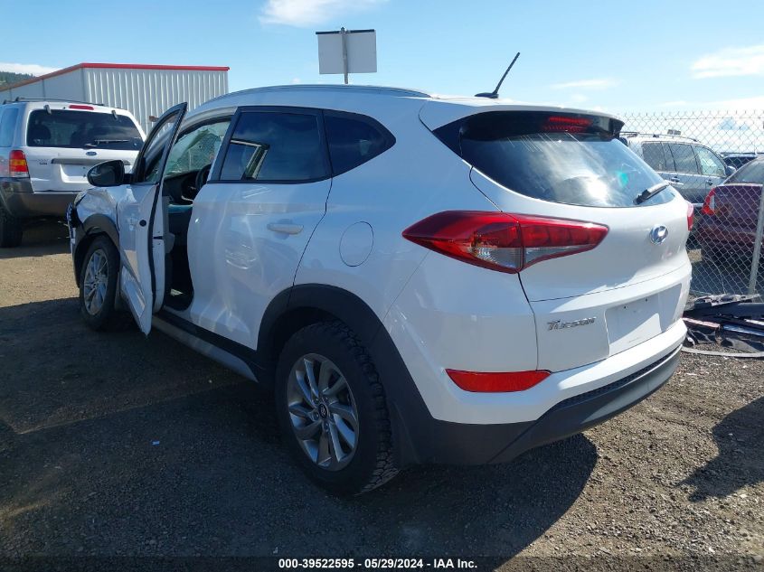 2017 Hyundai Tucson Se VIN: KM8J3CA41HU562861 Lot: 39522595