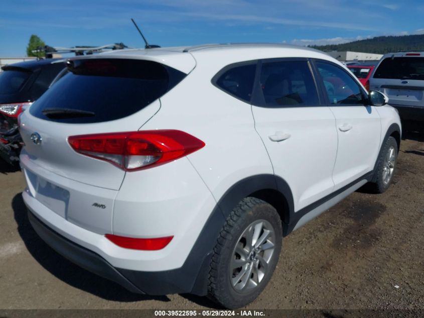 2017 Hyundai Tucson Se VIN: KM8J3CA41HU562861 Lot: 39522595