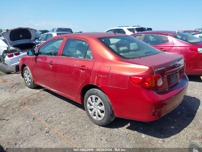 2009 Toyota Corolla Le VIN: JTDBL40E199069212 Lot: 39522640