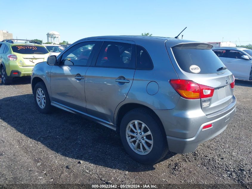 2011 Mitsubishi Outlander Sport Es VIN: JA4AP3AU7BZ018698 Lot: 39522642