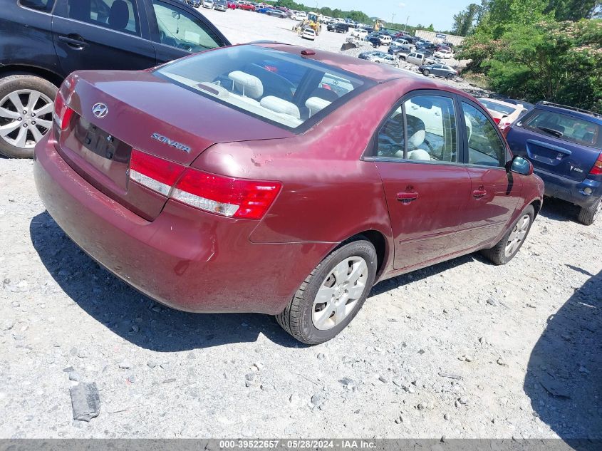 2008 Hyundai Sonata Gls VIN: 5NPET46C98H372831 Lot: 39522657