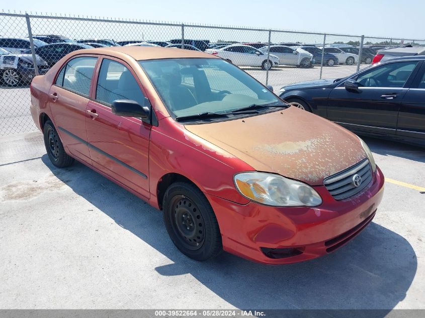 2003 Toyota Corolla Ce VIN: 1NXBR32E33Z121204 Lot: 39522664