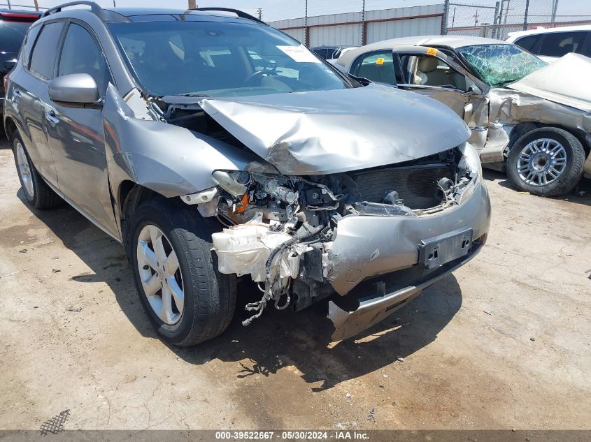 2009 Nissan Murano Sl VIN: JN8AZ18U79W101865 Lot: 39522667