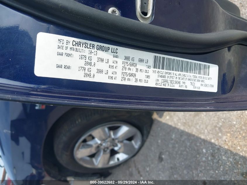 2014 Ram 1500 Lone Star VIN: 1C6RR6LT6ES190346 Lot: 39522682