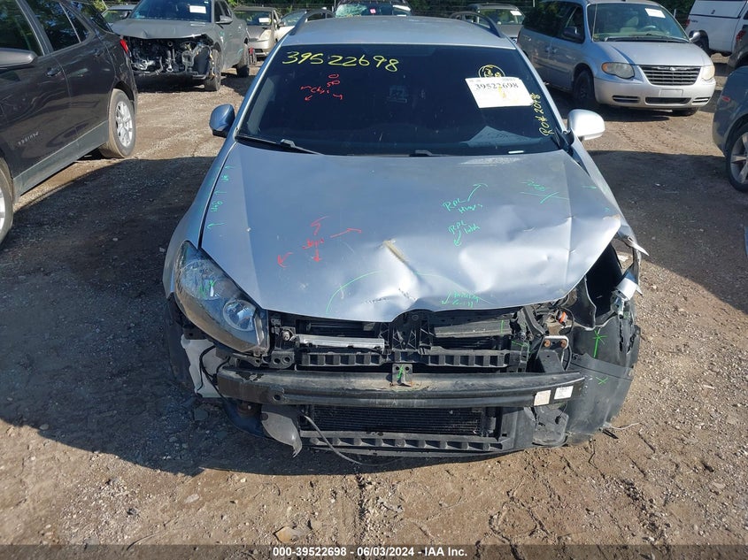 2012 Volkswagen Jetta Sportwagen 2.0L Tdi VIN: 3VWML7AJ9CM662361 Lot: 39522698