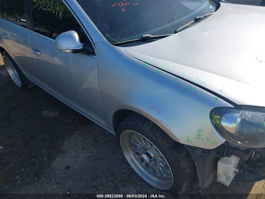 2012 Volkswagen Jetta Sportwagen 2.0L Tdi VIN: 3VWML7AJ9CM662361 Lot: 39522698