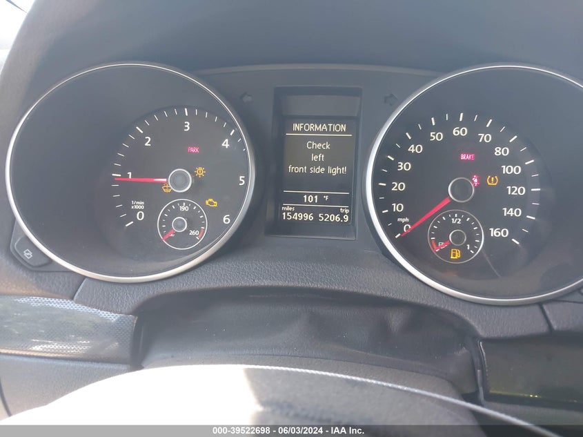 2012 Volkswagen Jetta Sportwagen 2.0L Tdi VIN: 3VWML7AJ9CM662361 Lot: 39522698