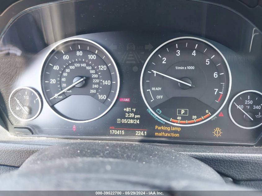 2013 BMW 320I xDrive VIN: WBA3C3C53DF979610 Lot: 39522700