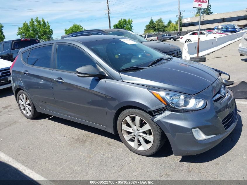 2013 Hyundai Accent Se VIN: KMHCU5AE2DU096720 Lot: 39522708