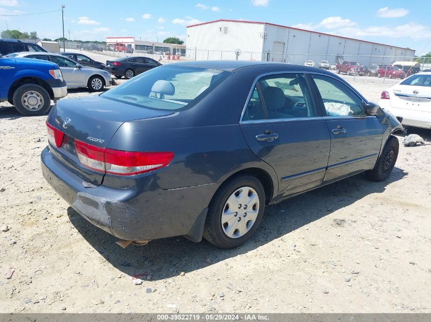 2003 Honda Accord 2.4 Lx VIN: 3HGCM56393G710239 Lot: 39522719