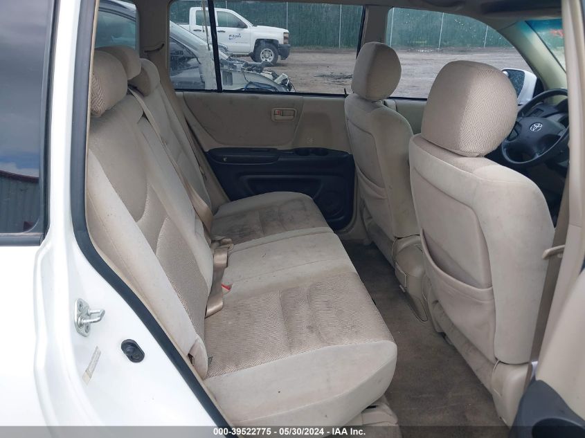 2003 Toyota Highlander VIN: JTEGD21A230059489 Lot: 39522775