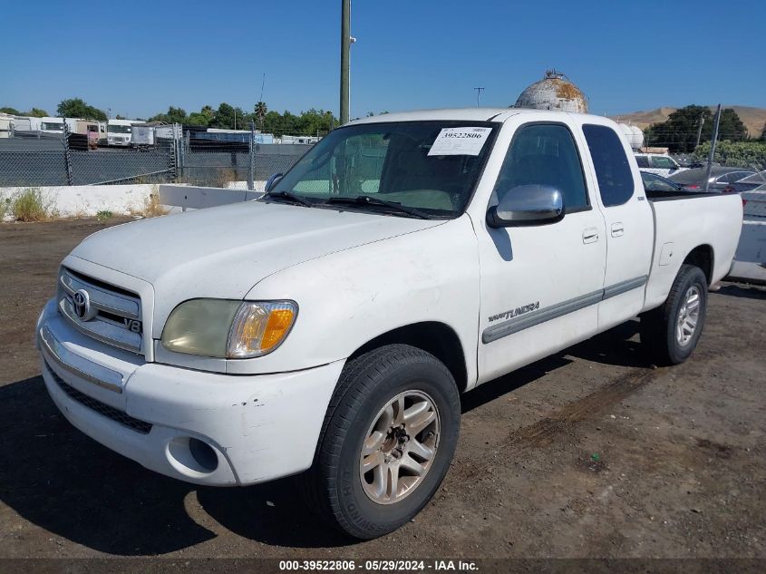 2004 Toyota Tundra Sr5 V8 VIN: 5TBRT34104S445305 Lot: 39522806