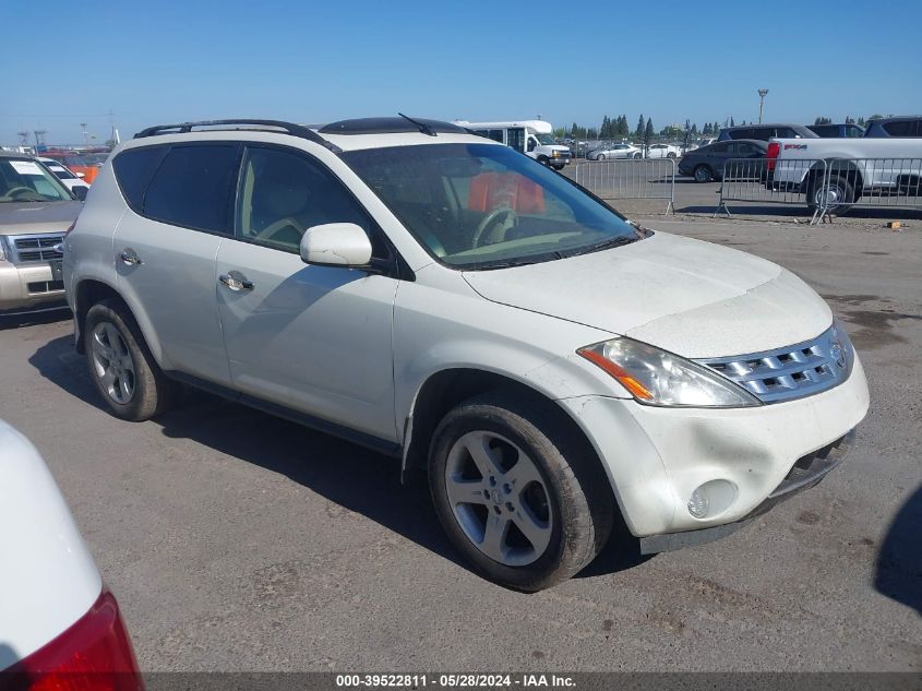 2004 Nissan Murano Sl VIN: JN8AZ08W94W315972 Lot: 39522811