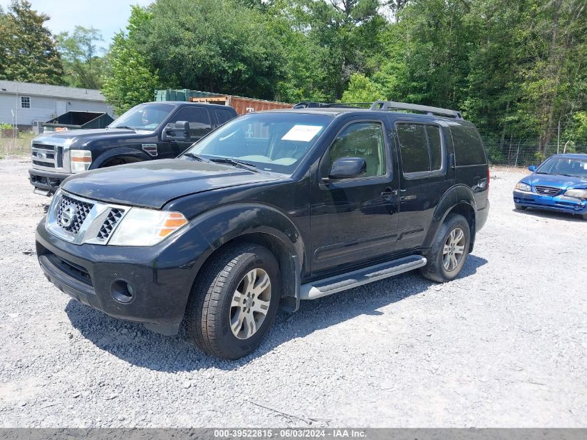 2010 Nissan Pathfinder S/Le/Se VIN: 5N1AR1NN0AC629919 Lot: 39522815