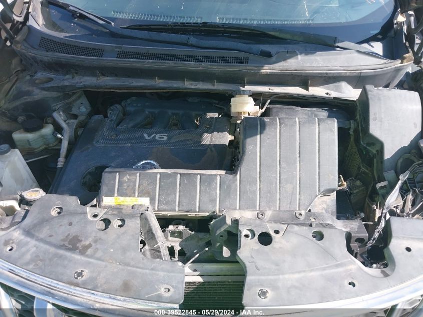 2011 Nissan Murano Sl VIN: JN8AZ1MU5BW062298 Lot: 39522845