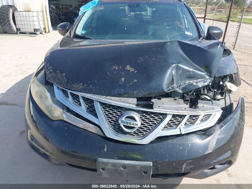 2011 Nissan Murano Sl VIN: JN8AZ1MU5BW062298 Lot: 39522845